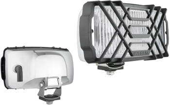 Halogen fog light in chromed housing