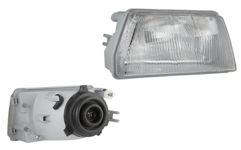 Headlamp for Fiat Cinquecento, H4 type - left with manual levelling unit