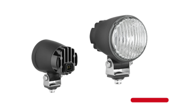 LED special lamp with built-in AMP Faston connector - red line