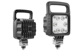 LED work lamp with built-in AMP Faston connector