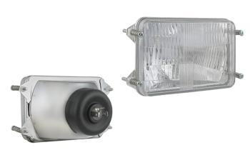 Headlamp insert, H4 type, hole pattern 180x65 (lights: passing, driving)