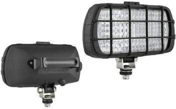 Halogen work lamp with switch