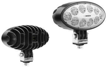LED work lamp with built-in AMP Faston connector