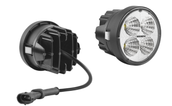 LED work lamp with cable and H9-H11 connector (fastening - 2 clips)