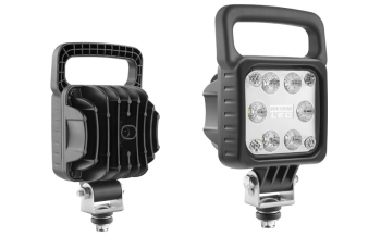 LED work lamp with built-in AMP SuperSeal connector