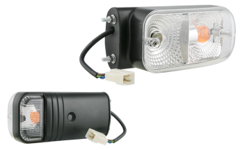 Front lamp with side mount - left (lights: position, front-side direction indicator)