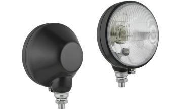 Headlamp, R2 type in metal housing - installed vertically (lights: passing, driving, position)