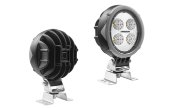 LED work lamp with omega bracket and built-in AMP Faston connector