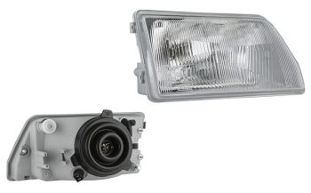 Headlamp for Fiat Cinquecento, H4 type - right with manual levelling unit