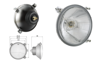Headlamp, R2 type - right-hand traffic (lights: passing, driving) - left