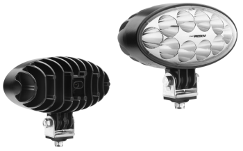 LED work lamp with built-in AMP SuperSeal connector