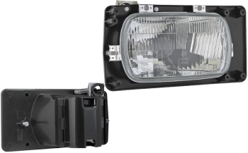 Headlamp, H4 type - right, for electric levelling motor (lights: passing, driving, position) Headlamp, H4 type - right, for electric levelling motor (lights: passing, driving, position)