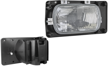 Headlamp, H4 type - right, with manual levelling unit (lights: passing, driving, parking)