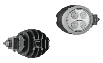 LED work lamp with built-in Deutsch DT04-2P connector