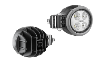 LED work lamp with built-in AMP SuperSeal connector