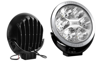 LED driving lamp with chromed frame (reference mark 50)