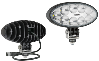 LED work lamp with cable and Deutsch DT04-2P connector