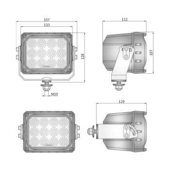 CRP3-FF 60° work lamps LED