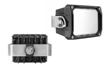 LED work lamp with rear mounting and built-in Deutsch DT04-2P connector