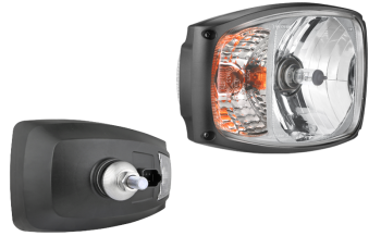 Headlamp, H4 type, with DT04-6P connector - right