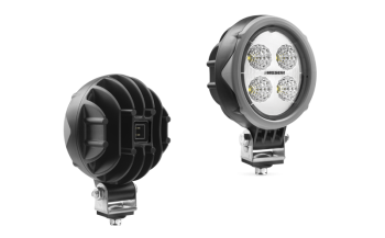 LED work lamp with built-in AMP Faston connector