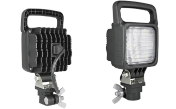 LED work lamp with CAR1 holder and built-in AMP Faston connector