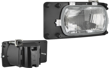 Headlamp, H4 type - left, for electric levelling motor (lights: passing, driving, position)