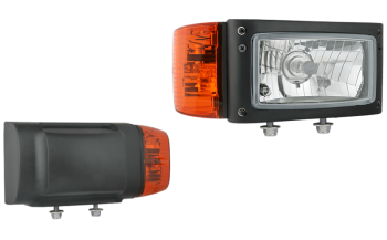 Headlamp, H4 type, with built-in DT04-6P connector - right