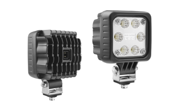 LED work lamp with built-in AMP Faston connector