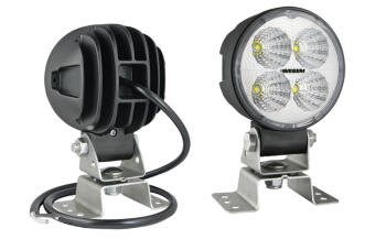 LED work lamp with omega bracket and cable