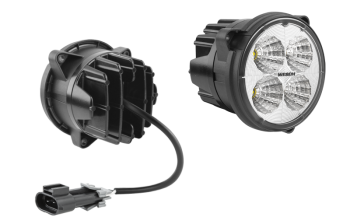 LED work lamp with cable and Delphi 12059450 connector (3 screw version)