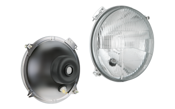 Headlamp insert for Fiat 124, H4 type (lights: passing, driving, parking)