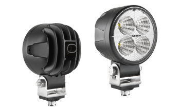 LED work lamp with built-in AMP SuperSeal connector