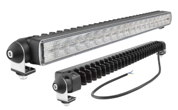 LED work lamp with position light and side holder