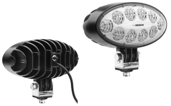 LED work lamp with cable and switch