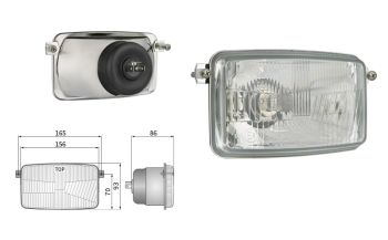 Headlamp insert, H4 type (lights: passing, driving)