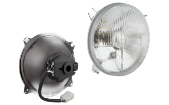 Hermetic headlamp insert Ø178, H4 type (lights: passing, driving) Hermetic headlamp insert Ø178, H4 type (lights: passing, driving)