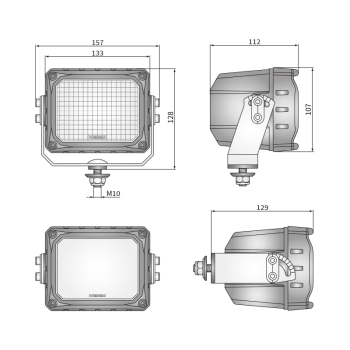 CRP3 60° work lamps LED