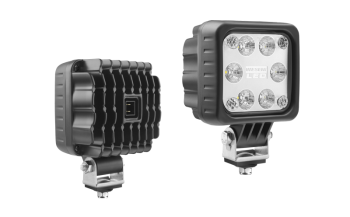 LED work lamp with built-in AMP Faston connector
