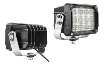 LED work lamp with bottom mounting and cable