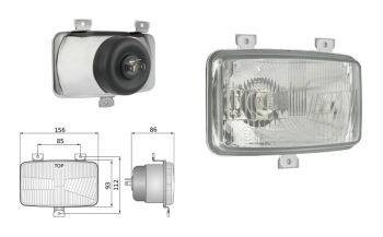 Headlamp insert, H4 type (lights: passing, driving) Headlamp insert, H4 type (lights: passing, driving)