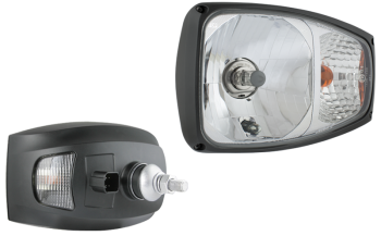 Headlamp, H4 type, with DT04-6P connector - left