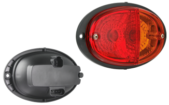 Multifunction rear lamp for recess mounting (lights: position, stop, direction indicator)