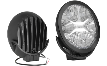 LED driving lamp with black frame (reference mark 25)