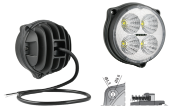 LED work lamp with cable (3 bolt version)