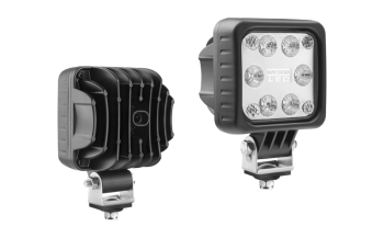 LED work lamp with built-in AMP SuperSeal connector - blue