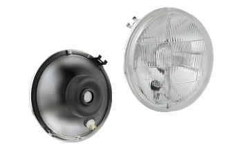 Headlamp insert for Fiat 600, H4 type (lights: passing, driving, position)