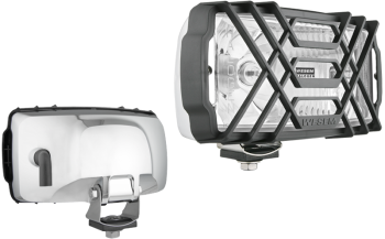 Halogen driving light in chromed housing