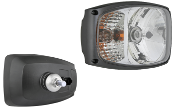 Headlamp, H4 type, with DT04-6P connector without side indicator - right