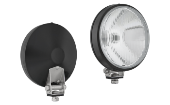 Halogen driving light in metal housing